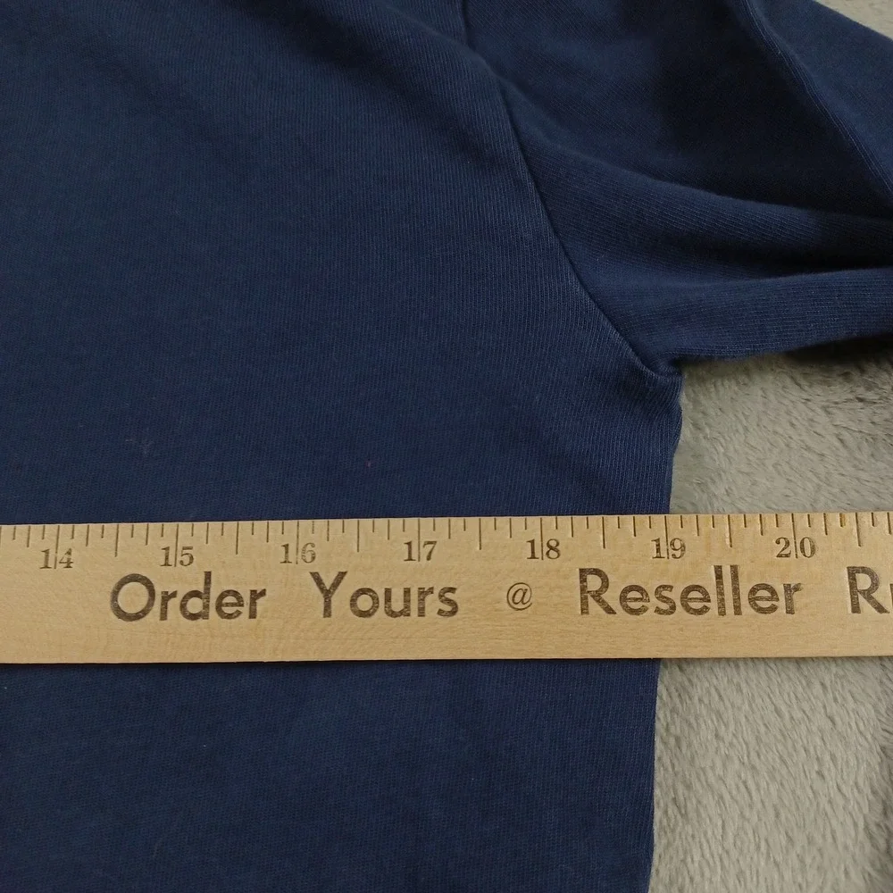 Nike Hoodie Mens Medium Blue Pullover‎ Sweatshirt Swoosh Logo Cotton Long Sleeve